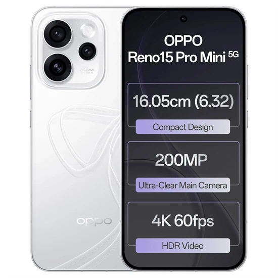 טלפון סלולרי Oppo Reno 15 Pro mini 5G 6.3" 256GB 12GB RAM גלובלי
