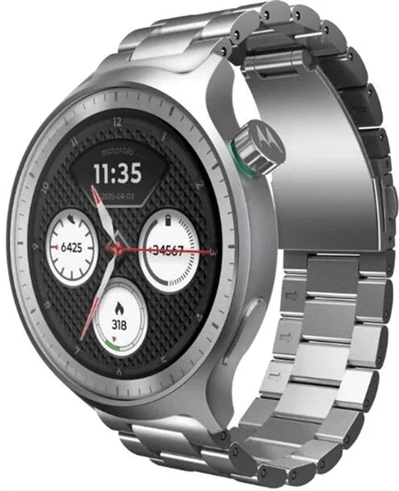 שעון יד חכם MOTOROLA moto watch 47mm XT2547-1 Aluminium Matte Strap Bluetooth