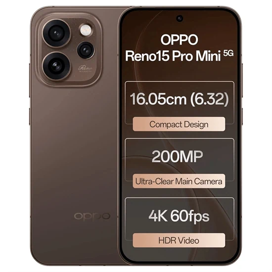 טלפון סלולרי Oppo Reno 15 Pro mini 5G 6.3" 512GB 12GB RAM גלובלי