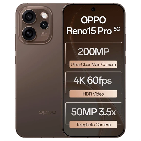 טלפון סלולרי Oppo Reno 15 Pro 5G 6.8" 512GB 12GB RAM גלובלי