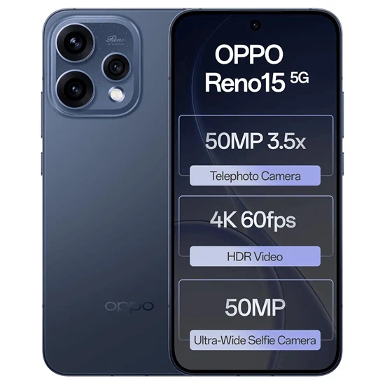 טלפון סלולרי Oppo Reno 15 5G 6.6" 256GB 8GB RAM גלובלי